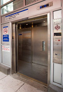 a LIRR elevator