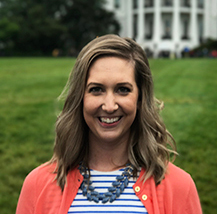 kimberly knackstedt in front of White House